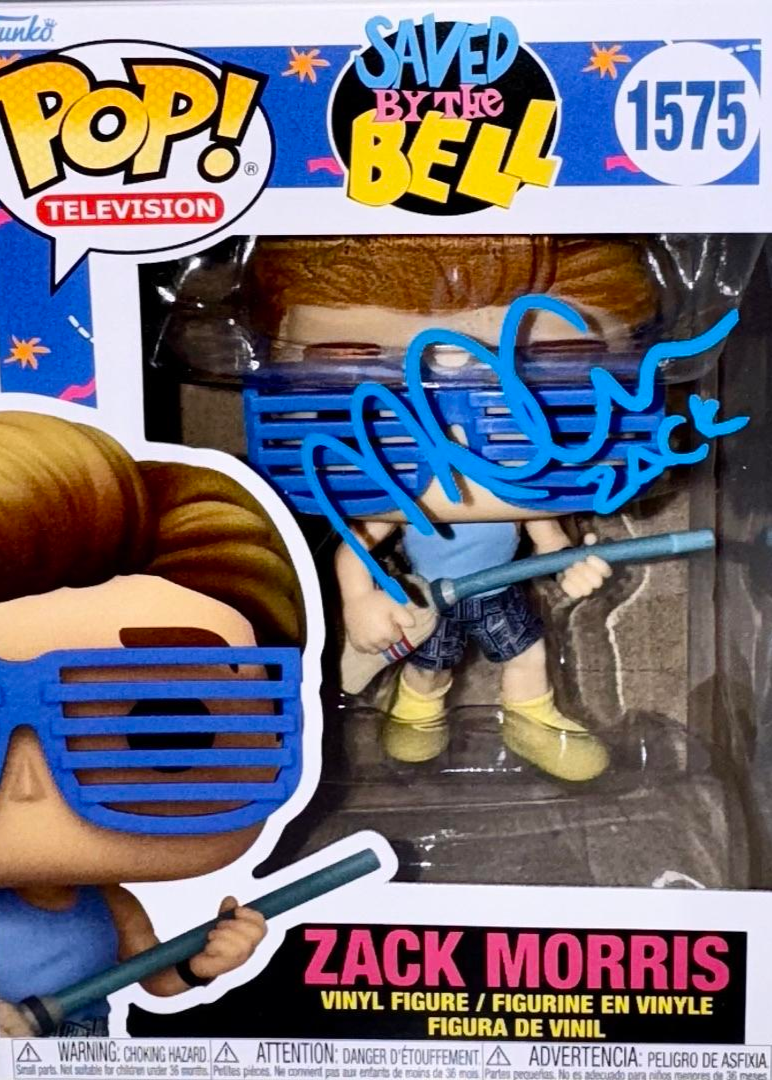 Mark Paul Gosselaar Signed Funko Pop #1575 Zack Morris (Saved By The Bell) - Beckett COA